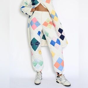 Colorful Patchwork Women's Pants